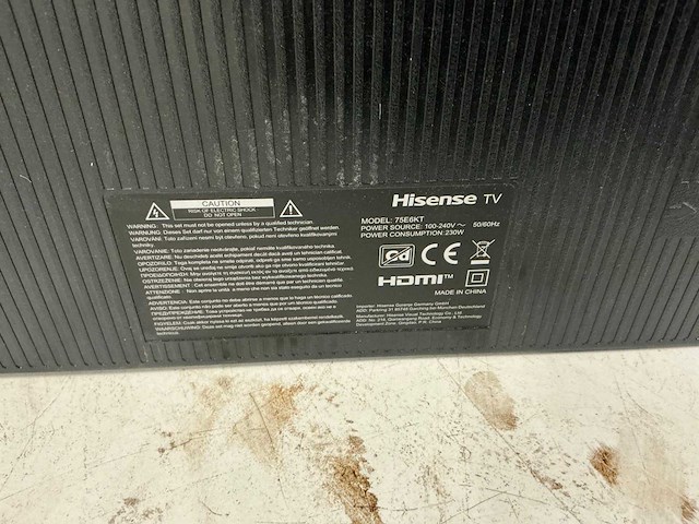 Hisense 75e6nt televisie 75inch - afbeelding 8 van  8