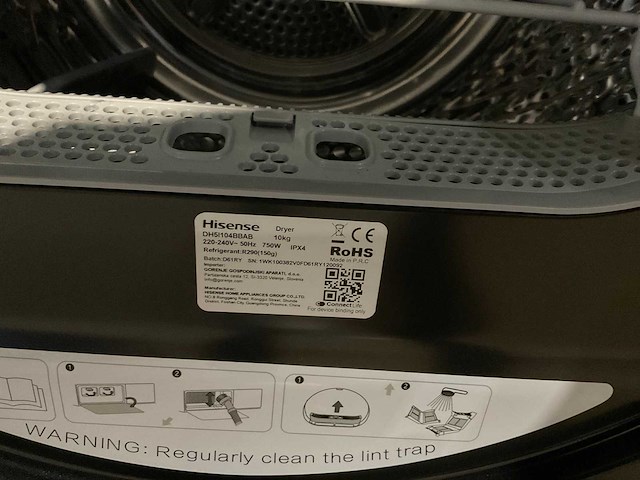 Hisense dh5s102bb & dh5i104bbab wasdroger (2x) - afbeelding 2 van  10