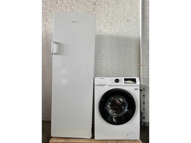 Hisense fv245n4awd vriezer | hisense wf1q8041bw wasmachine - afbeelding 1 van  5