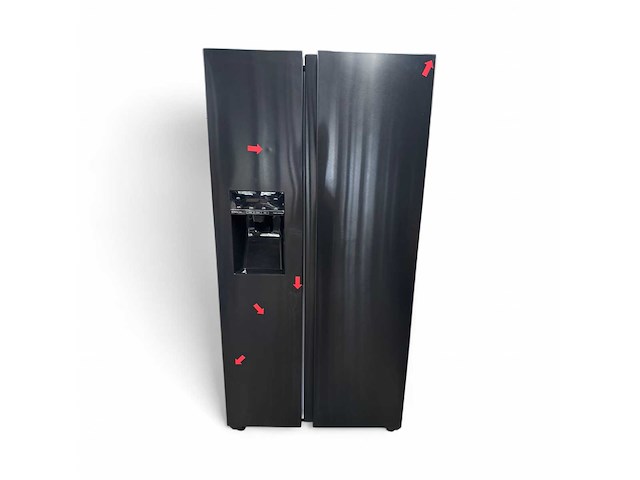 Hisense rs5p535ntfe amerikaanse koelkast no-frost 178 cm hoog 566 liter energielabel e - afbeelding 2 van  6