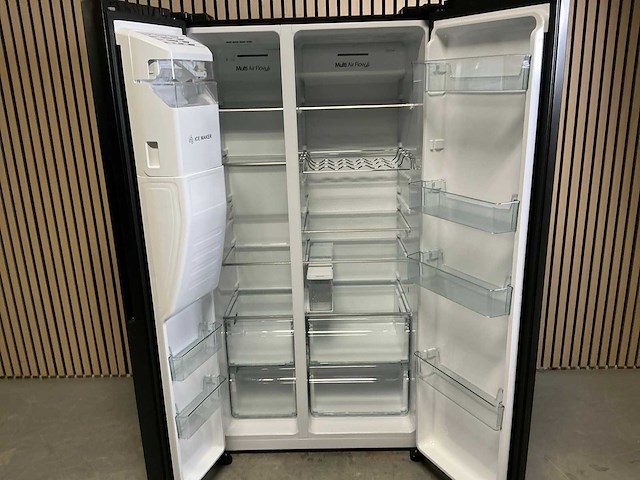 Hisense rs5p535ntfe. vrijstaande amerikaanse koelkast - afbeelding 3 van  9