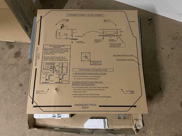 Hisense type 4-way | avc-07urcsab mini cassette unit 2,2 kw - afbeelding 10 van  14