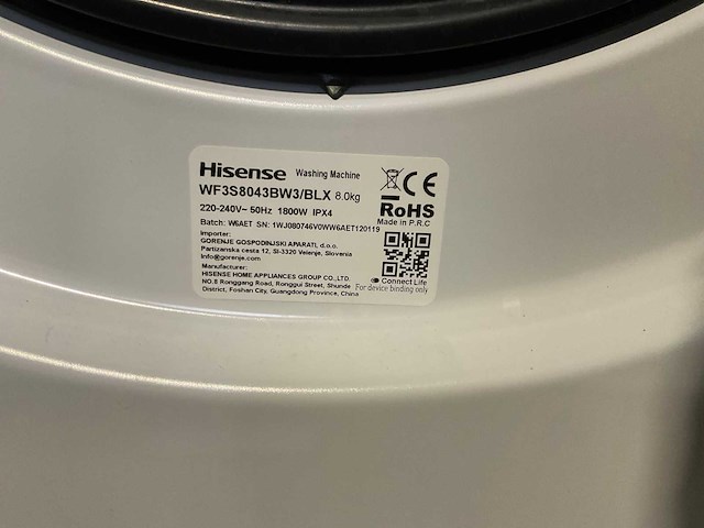 Hisense wasmachine (4x) - afbeelding 10 van  13