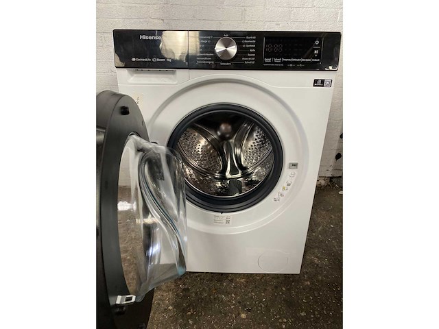 Hisense wf3s9043bw3 wasmachine voorlader 9 kg 1400 rpm wit duits display - afbeelding 3 van  6