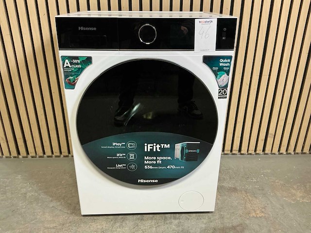 Hisense wf5i8043bwf wasmachine - afbeelding 1 van  6