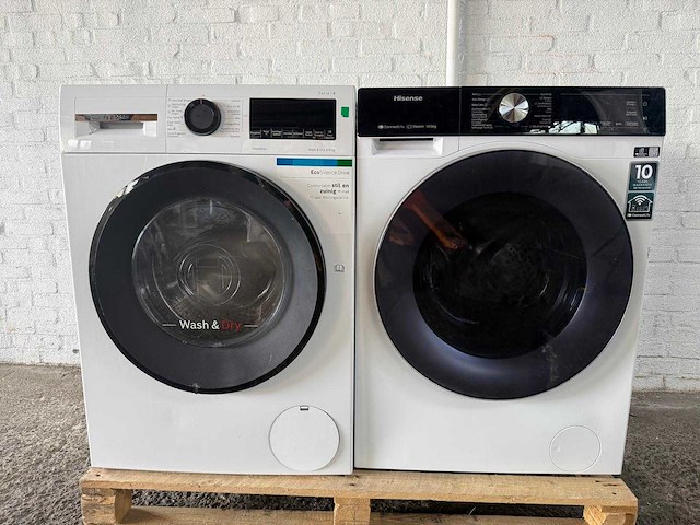 Hisense wf5s1043bw wasmachine | bosch wna14420nl - afbeelding 1 van  8