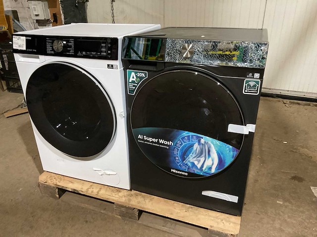 Hisense wf7s1247bb & wf5s1043bw wasmachine (2x) - afbeelding 1 van  10