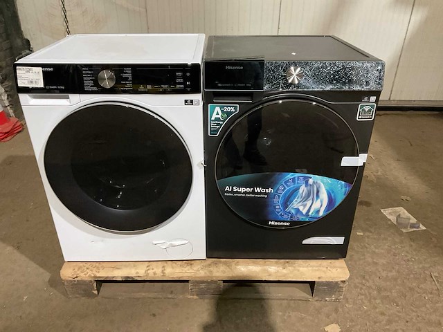 Hisense wf7s1247bb & wf5s1043bw wasmachine (2x) - afbeelding 3 van  10