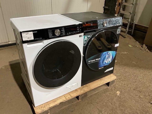 Hisense wf7s1247bb & wf5s1043bw wasmachine (2x) - afbeelding 4 van  10