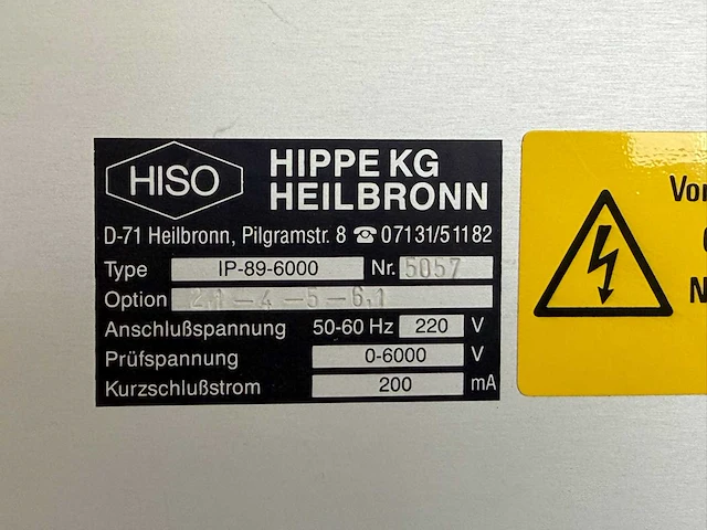 Hiso hippe - ip-89-6000 - hoogspanningsmeter - afbeelding 3 van  7