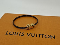 Historic mini monogram bracelet, louis vuitton, armband, bruin, goud - afbeelding 1 van  7