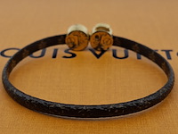 Historic mini monogram bracelet, louis vuitton, armband, bruin, goud - afbeelding 3 van  7