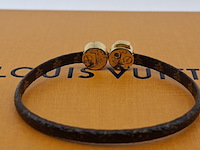 Historic mini monogram bracelet, louis vuitton, armband, bruin, goud - afbeelding 4 van  7