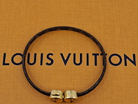 Historic mini monogram bracelet, louis vuitton, armband, bruin, goud - afbeelding 6 van  7