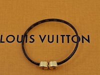 Historic mini monogram bracelet, louis vuitton, armband, bruin, goud - afbeelding 7 van  7