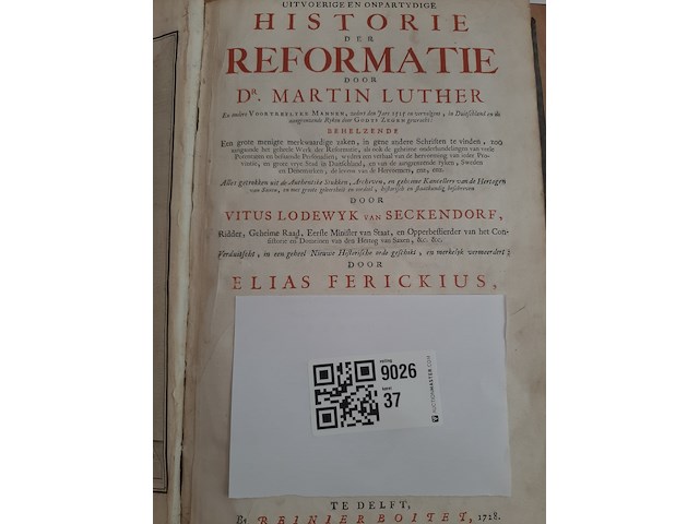 Historie der reformatie, luther, 1728 - afbeelding 4 van  5