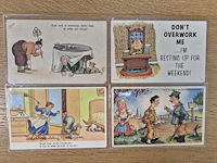 Historische ansichtkaarten o.a. met humor en sport - ca 1900-1960 - afbeelding 8 van  23