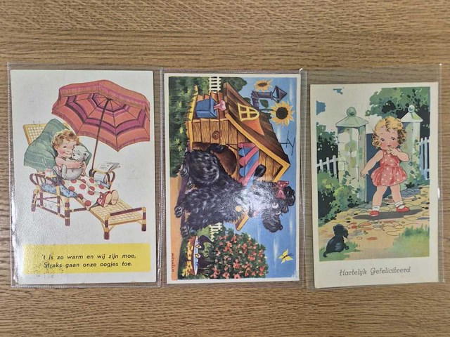 Historische ansichtkaarten o.a. met humor en sport - ca 1900-1960 - afbeelding 10 van  23