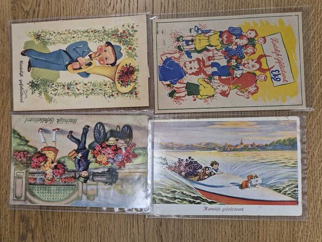 Historische ansichtkaarten o.a. met humor en sport - ca 1900-1960 - afbeelding 13 van  23