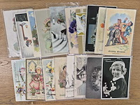 Historische ansichtkaarten o.a. met humor en sport - ca 1900-1960 - afbeelding 15 van  23