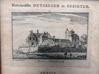 Historische gravure het huis te middelaar te limburg - afbeelding 5 van  5