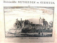 Historische gravure het huis te middelaar te limburg - afbeelding 3 van  5