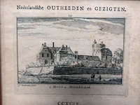 Historische gravure het huis te middelaar te limburg - afbeelding 5 van  5