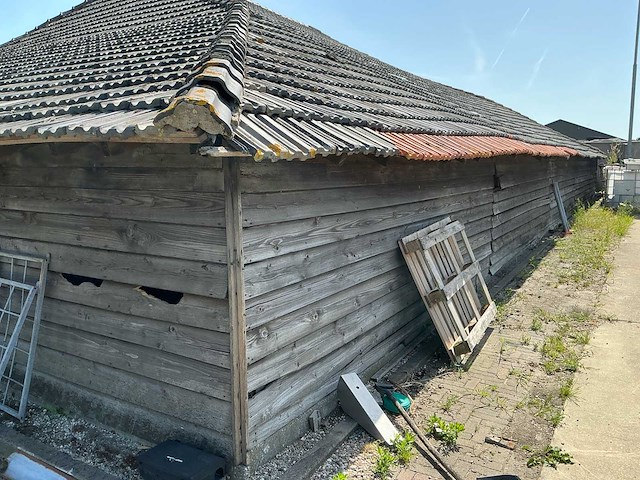 Historische houten veldschuur / kapschuur (ca. 1918) ca.24x14mtr. - afbeelding 8 van  23