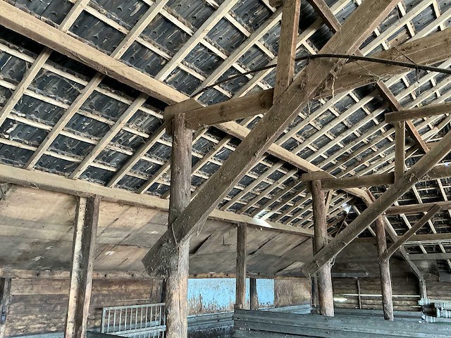 Historische houten veldschuur / kapschuur (ca. 1918) ca.24x14mtr. - afbeelding 20 van  23