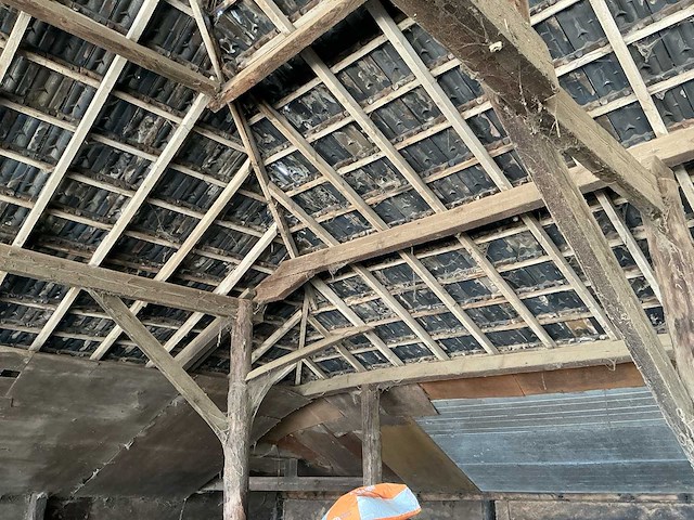 Historische houten veldschuur / kapschuur (ca. 1918) ca.24x14mtr. - afbeelding 23 van  23