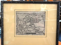 Historische kaart beleg van alkmaar in 1573 - afbeelding 1 van  5
