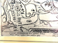 Historische kaart beleg van alkmaar in 1573 - afbeelding 3 van  5