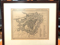 Historische kaart breda in 1869, uitgegeven door hugo suringar te leeuwarden - afbeelding 1 van  5