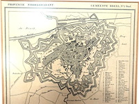 Historische kaart breda in 1869, uitgegeven door hugo suringar te leeuwarden - afbeelding 2 van  5