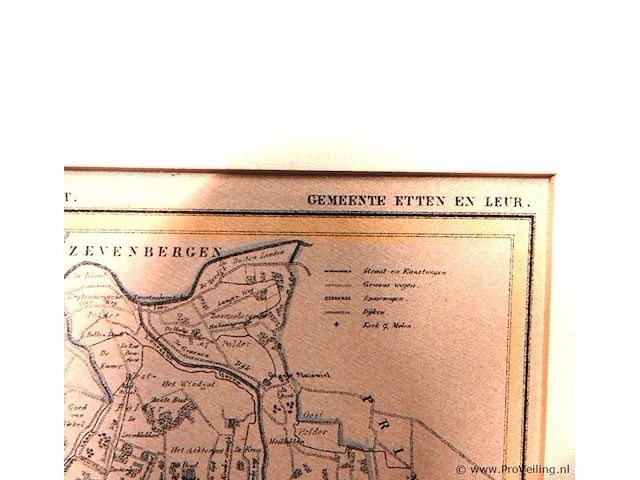 Historische kuyper-gemeentekaart van etten en leur uit 1866 - afbeelding 3 van  5
