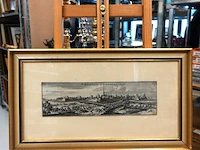 Historische prent van de afslag van de franse aanval op aardenburg op 29 juni 1672