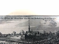 Historische prent van de afslag van de franse aanval op aardenburg op 29 juni 1672 - afbeelding 3 van  5