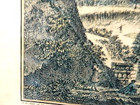 Historische prent van de stad arnhem te zien van de hoogtens naar den eltenerberg. barts in glas - afbeelding 4 van  8