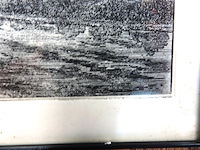 Historische prentwerk is een 18e-eeuwse kopergravure getiteld "de stad arnhem, te zien van de hoogtens naar den eltenerberg" - afbeelding 4 van  5