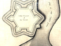 Historische vestingplattegrond van fort nassau (ook bekend als fort de voorn of schans de voorn) nabij heerewaarden. - afbeelding 3 van  5