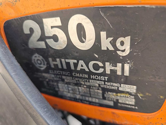 Hitachi - 1995 - elektrische kettingtakel - afbeelding 5 van  5