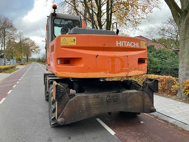 Hitachi - 2008 - zx130w - banden graafmachine - afbeelding 4 van  26