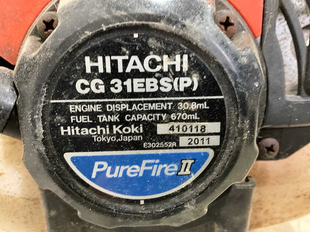 Hitachi - 2011 - cg 31 ebs(p) - bosmaaier - afbeelding 7 van  7