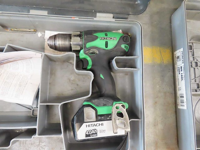 Hitachi - accugereedschap 18v (3x) - afbeelding 2 van  5