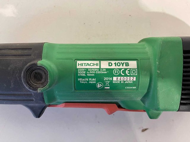 Hitachi - d 10yb - elektrische haakse boormachine - afbeelding 2 van  2