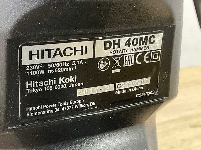 Hitachi - dh 40mc - breekhamer - afbeelding 7 van  7