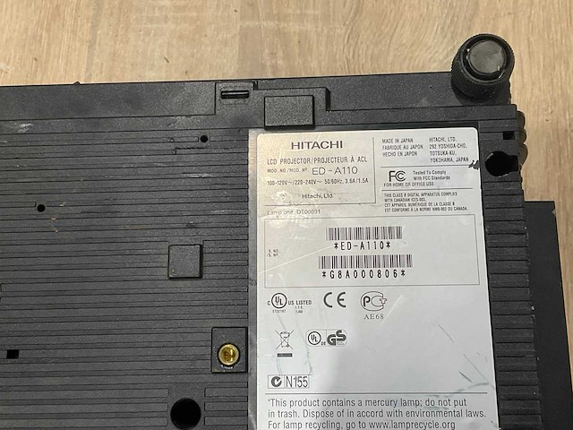 Hitachi - ed-a110 - projectorlamp - afbeelding 8 van  8