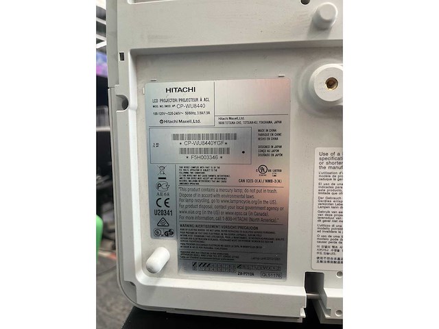 Hitachi - lcd projector - afbeelding 7 van  12