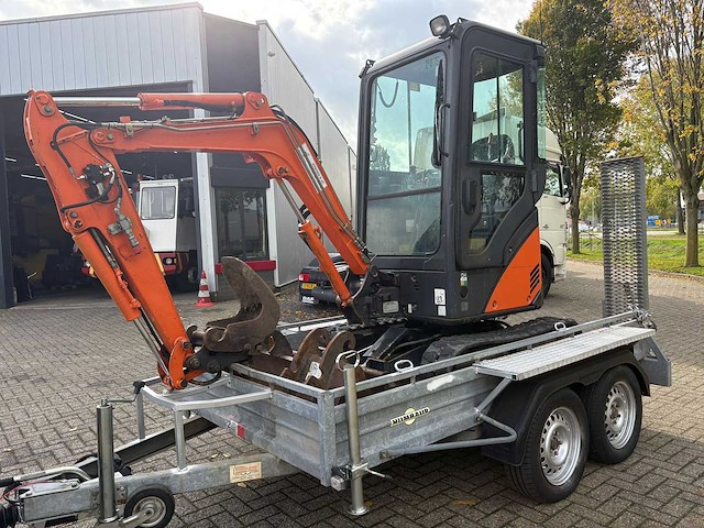 Hitachi - zx17u-2 - minigraafmachine incl. aanhanger - afbeelding 1 van  19