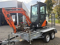 Hitachi - zx17u-2 - minigraafmachine incl. aanhanger